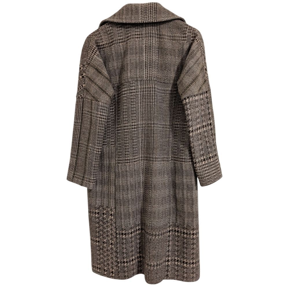 Dries Van Noten Patchwork Plaid Wool Overcoat - S… - image 5